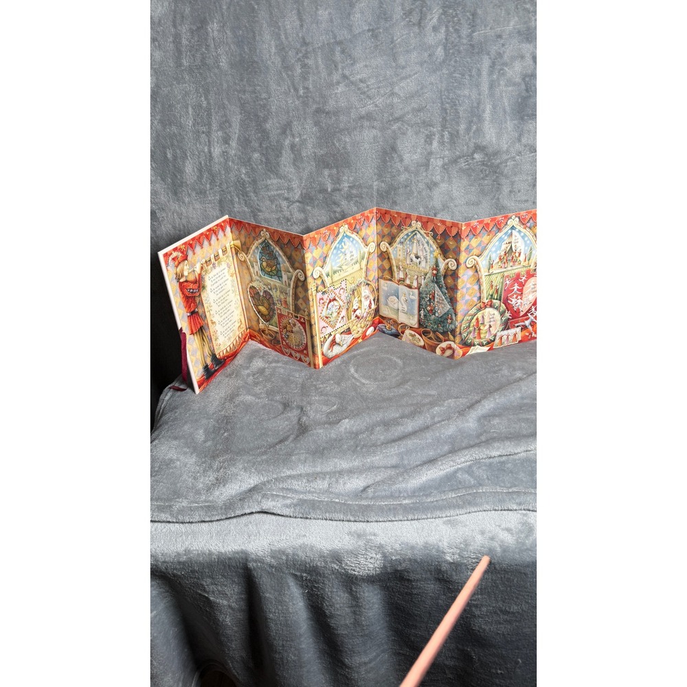 1998 Twelve Days of Christmas Maggie Kneen Foldout Board Book Ornaments